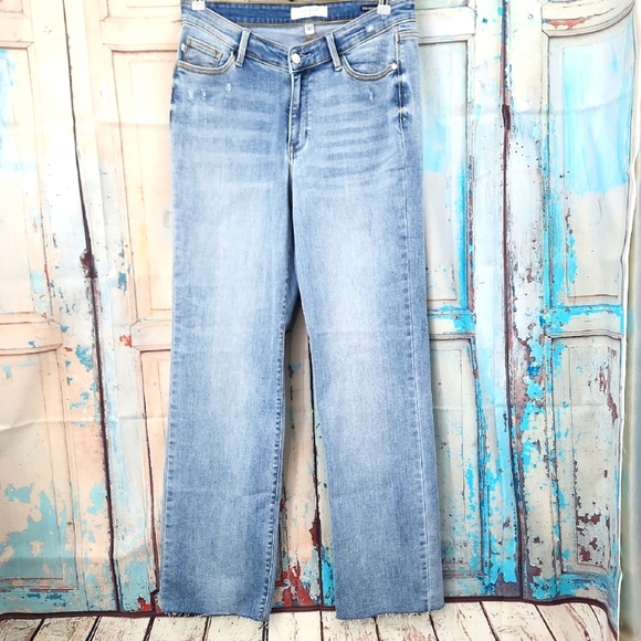 Judy Blue V Waist Band High Rise Straight Fit Jeans - Picture 3 of 10